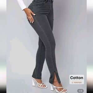 Women's Gray Stretch Bootcut Jeans